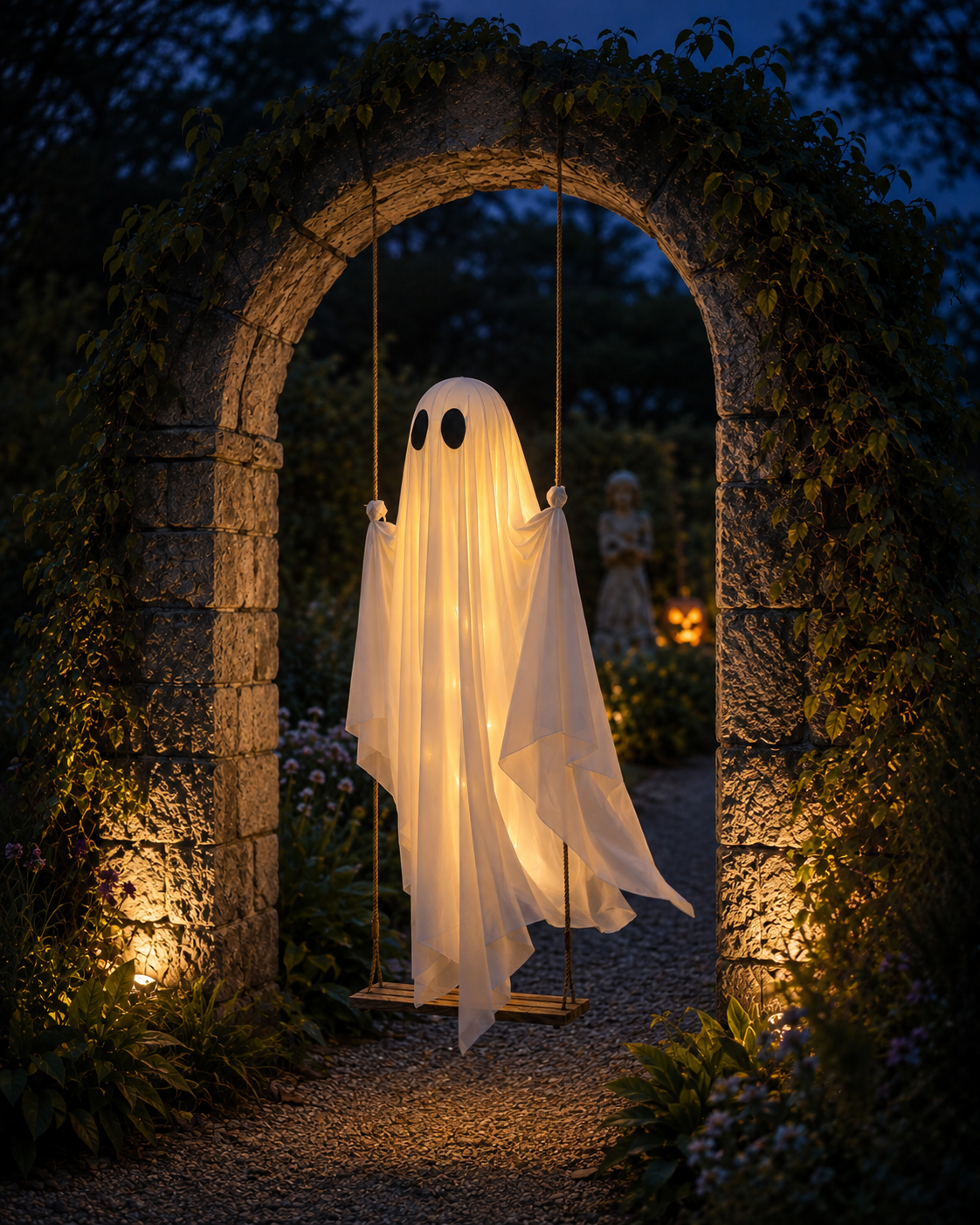 Pre-Assembled Hanging Swing Ghost
