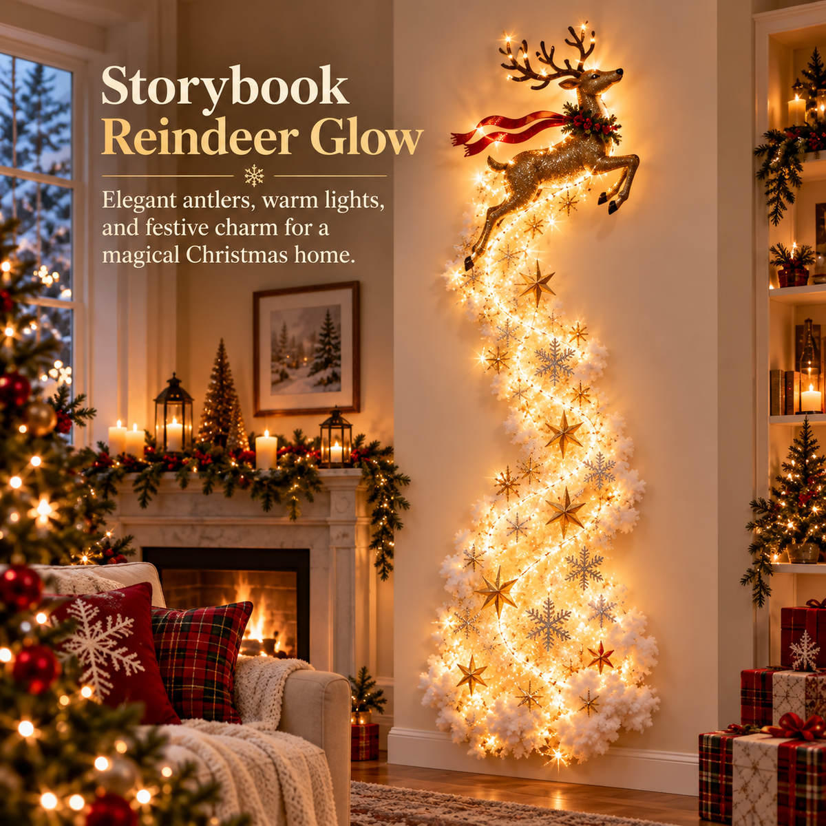🎄 Magical Christmas Wall Light – 🎅Turn Your Wall Into a Holiday Wonderland🎁