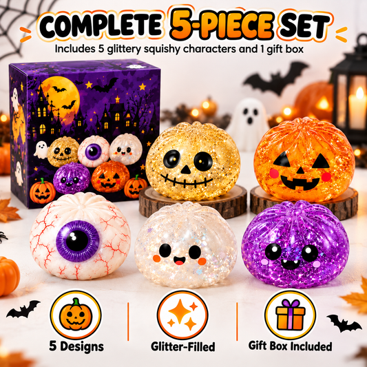 Halloween Mystery Squishy Toys - 🎃Collect All 5 Spooky Designs!