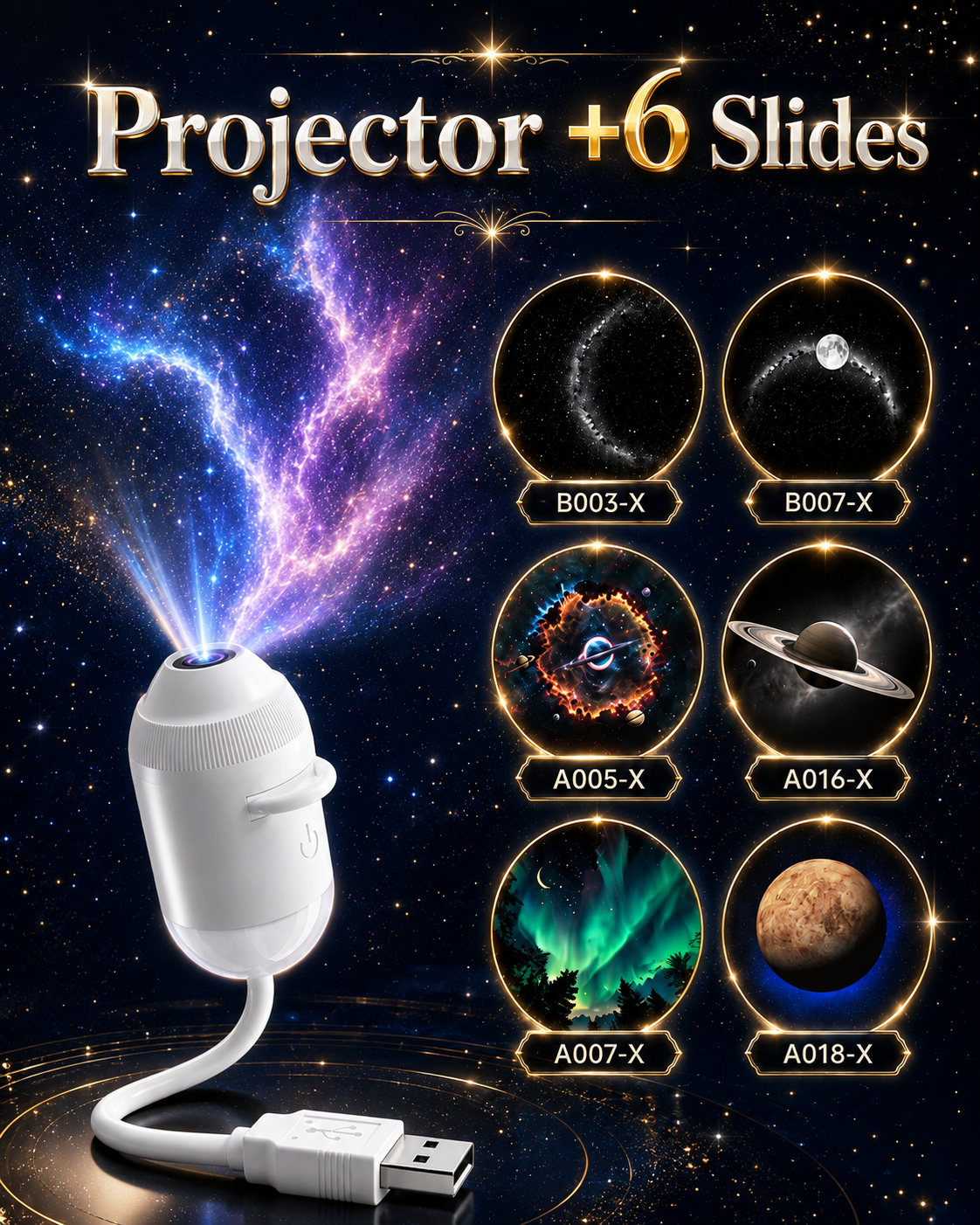Projector +6Slides