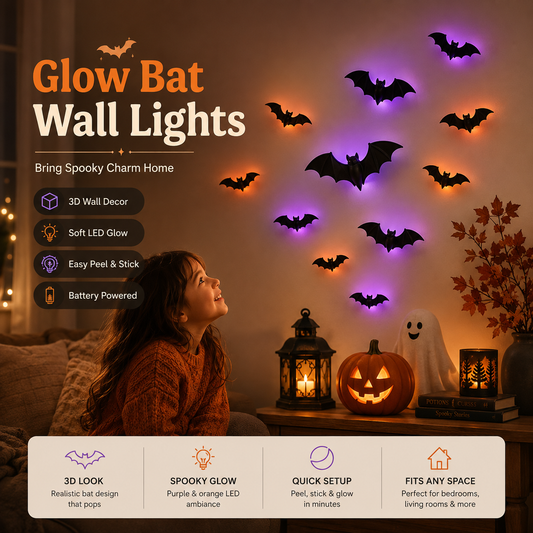 Glow Bat Wall Lights
