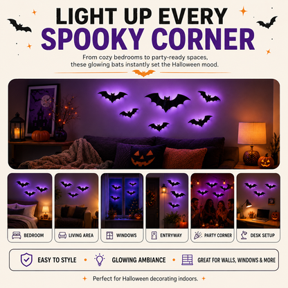 Glow Bat Wall Lights