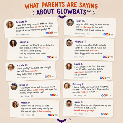 Glow Bat Wall Lights