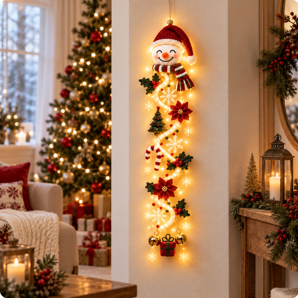 🎄 Turn Any Doorway Into Christmas Magic – Glowing Holiday Door Hanger ✨