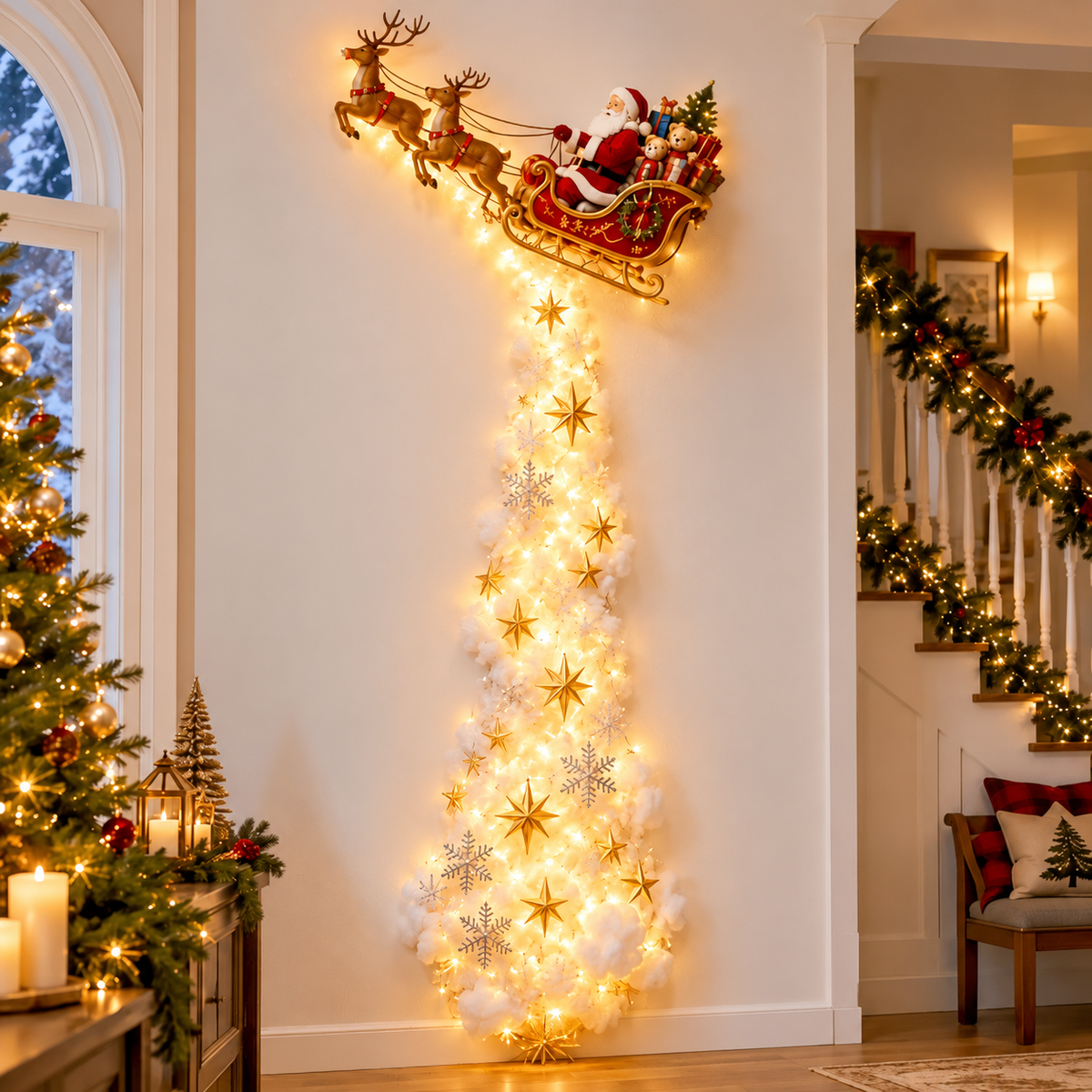 🎄 Magical Christmas Wall Light – 🎅Turn Your Wall Into a Holiday Wonderland🎁